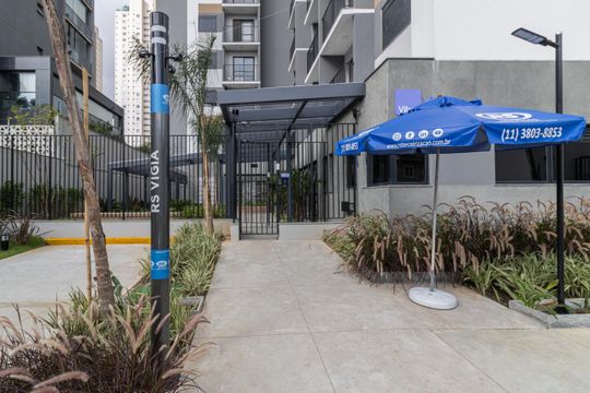 Fachada de apartamento à venda com 1 quarto, 27m² em Vila Olímpia, São Paulo
