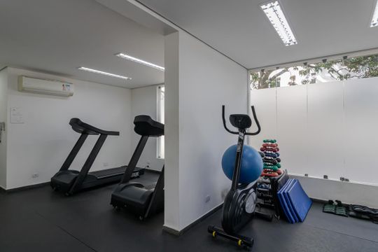Área comum - Academia de apartamento à venda com 1 quarto, 43m² em Moema, São Paulo