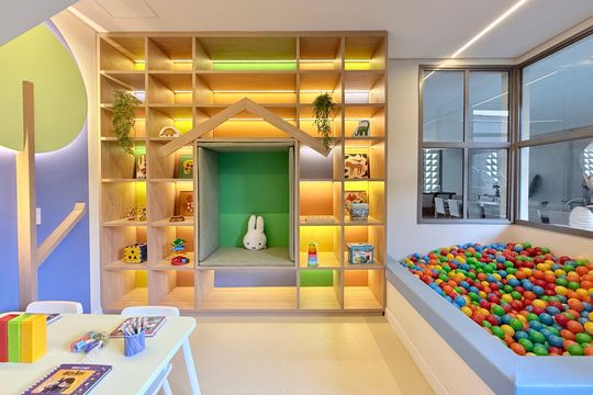 Brinquedoteca de kitnet/studio à venda com 1 quarto, 28m² em Brooklin, São Paulo