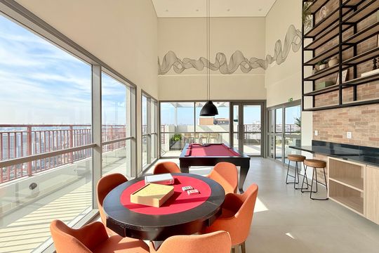 Salão de Jogos de kitnet/studio à venda com 1 quarto, 28m² em Brooklin, São Paulo