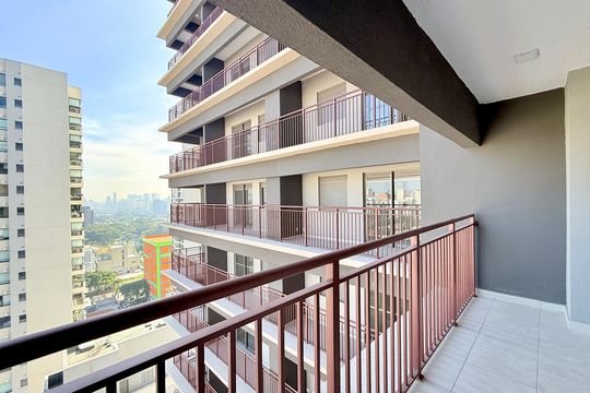 Sacada de kitnet/studio à venda com 1 quarto, 28m² em Brooklin, São Paulo