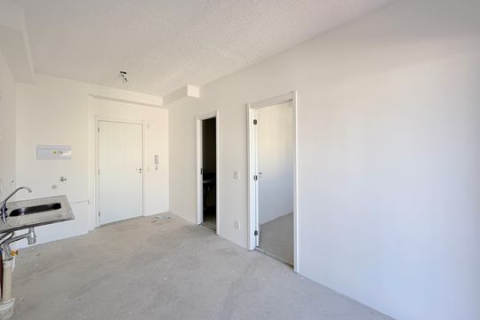 Sala de apartamento à venda com 1 quarto, 33m² em Brooklin, São Paulo