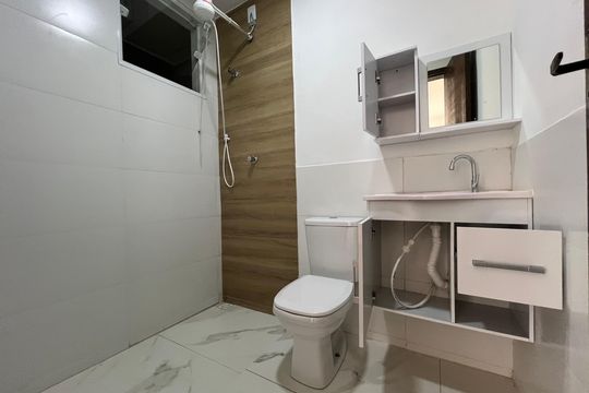 Banheiro da Suíte de apartamento para alugar com 1 quarto, 80m² em Aeroporto, Juiz de Fora