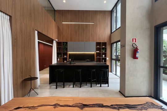 Área comum de kitnet/studio à venda com 1 quarto, 21m² em Jardim Paulista, São Paulo