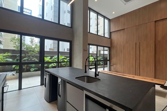 Área comum de kitnet/studio à venda com 1 quarto, 21m² em Jardim Paulista, São Paulo
