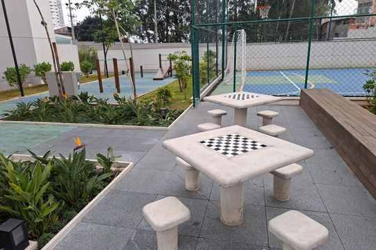 Área comum de apartamento para alugar com 2 quartos, 73m² em Jardim Caboré, São Paulo
