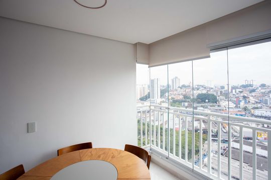 Varanda de apartamento à venda com 2 quartos, 55m² em Centro, Diadema