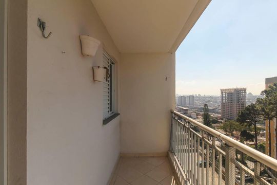 Varanda da Sala de apartamento para alugar com 2 quartos, 64m² em Parque São Lucas, São Paulo