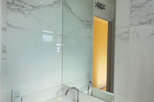 Banheiro da Suíte de apartamento à venda com 3 quartos, 98m² em  Cidade Monções, São Paulo
