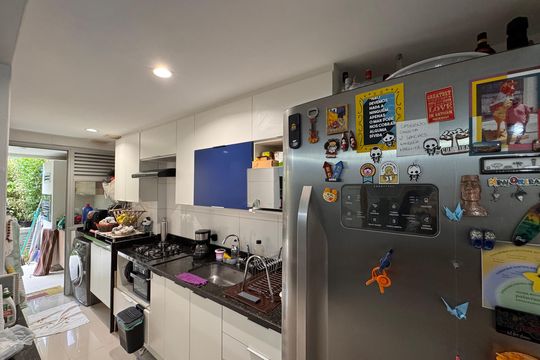 Cozinha e Área de Serviço de apartamento para alugar com 1 quarto, 80m² em Recreio dos Bandeirantes, Rio de Janeiro
