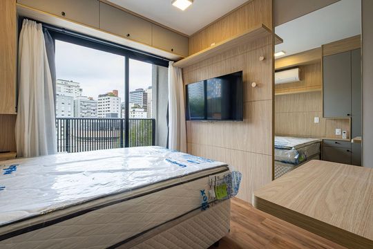 Studio de kitnet/studio para alugar com 1 quarto, 18m² em Pinheiros, São Paulo