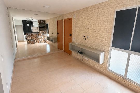Sala de apartamento para alugar com 2 quartos, 42m² em Moinho dos Ventos, Goiânia
