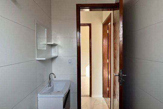 Banheiro de apartamento para alugar com 2 quartos, 43m² em Mirandópolis, São Paulo