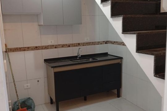 Cozinha de apartamento à venda com 2 quartos, 90m² em Vila Vitória, Santo André