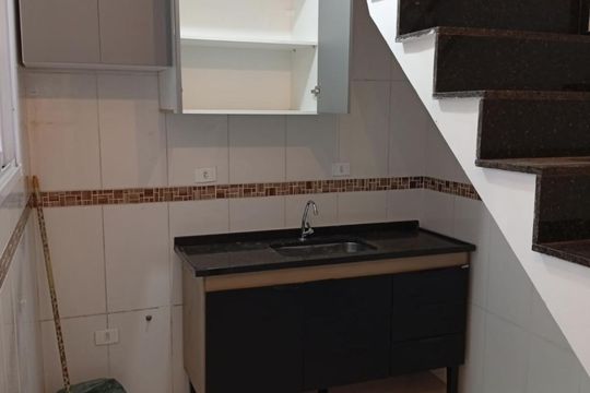 Cozinha de apartamento à venda com 2 quartos, 90m² em Vila Vitória, Santo André