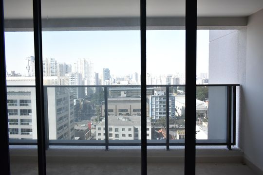 Sacada de apartamento à venda com 1 quarto, 46m² em Vila Clementino, São Paulo