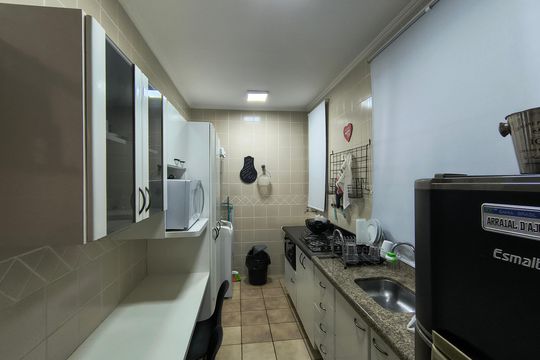 Cozinha de apartamento para alugar com 1 quarto, 77m² em Vila Seixas, Ribeirão Preto