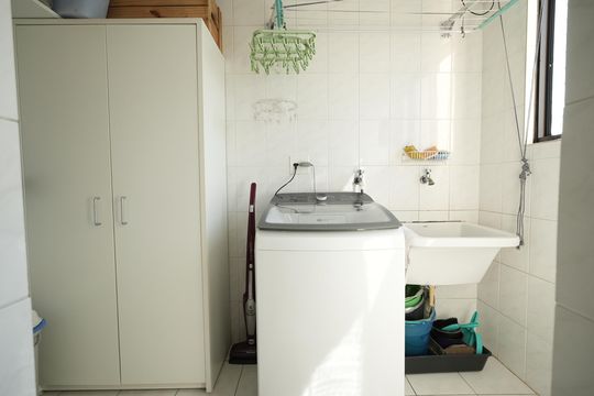 Área de Serviço de apartamento à venda com 2 quartos, 81m² em Vila Valparaíso, Santo André