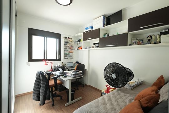 Quarto 1 de apartamento à venda com 2 quartos, 81m² em Vila Valparaíso, Santo André