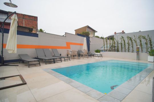 Área comum - Piscina de apartamento para alugar com 2 quartos, 46m² em São Jorge, Novo Hamburgo