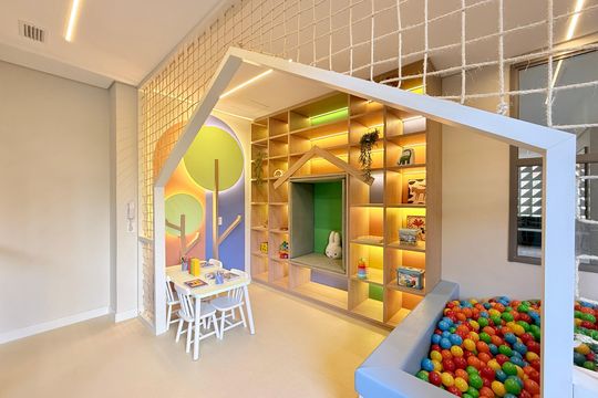 Brinquedoteca de kitnet/studio à venda com 1 quarto, 28m² em Brooklin, São Paulo