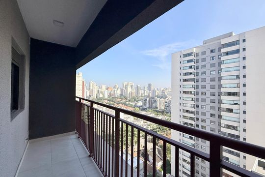 Sacada de kitnet/studio à venda com 1 quarto, 28m² em Brooklin, São Paulo