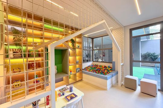 Brinquedoteca de kitnet/studio à venda com 1 quarto, 28m² em Brooklin, São Paulo