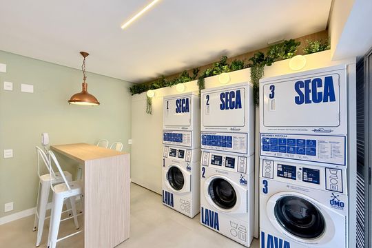 Lavanderia de kitnet/studio à venda com 1 quarto, 28m² em Brooklin, São Paulo