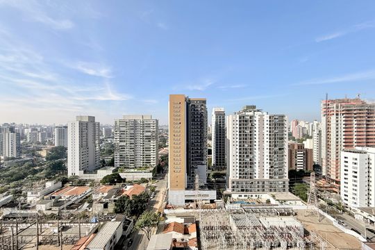 Vista de kitnet/studio à venda com 1 quarto, 28m² em Brooklin, São Paulo