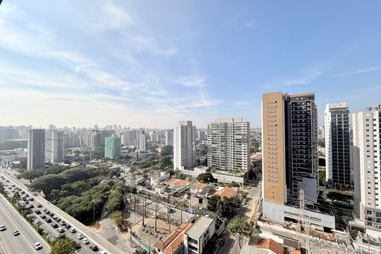 Vista de kitnet/studio à venda com 1 quarto, 28m² em Brooklin, São Paulo