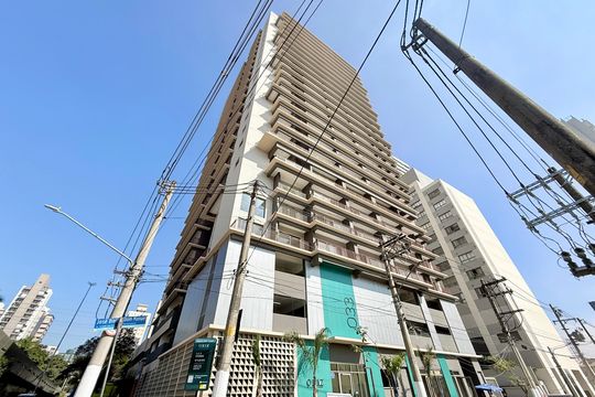 Fachada de apartamento à venda com 1 quarto, 33m² em Brooklin, São Paulo