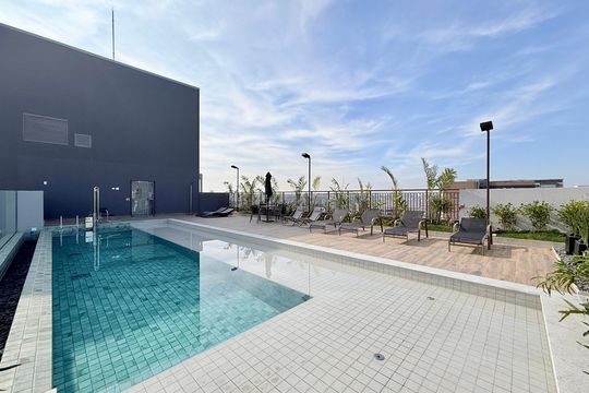 Piscina de apartamento à venda com 1 quarto, 33m² em Brooklin, São Paulo