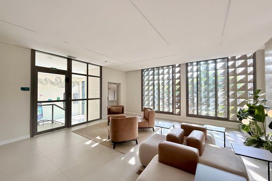 Hall Social Bloco  de apartamento à venda com 1 quarto, 33m² em Brooklin, São Paulo