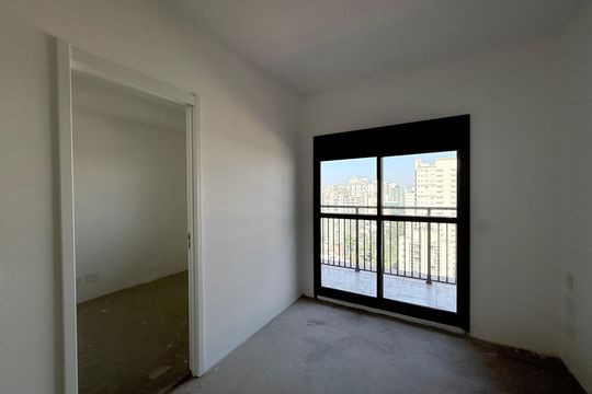 Sala de apartamento à venda com 1 quarto, 33m² em Brooklin, São Paulo