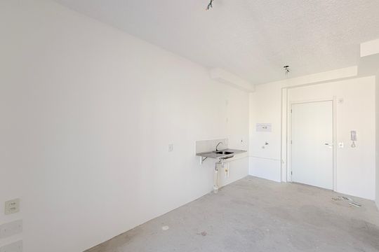 Sala de apartamento à venda com 1 quarto, 33m² em Brooklin, São Paulo