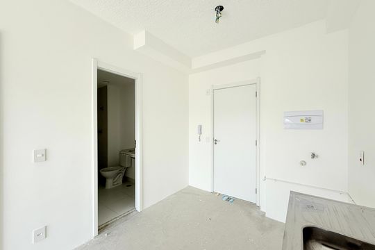 Cozinha  de casa de condomínio à venda com 1 quarto, 33m² em Brooklin, São Paulo