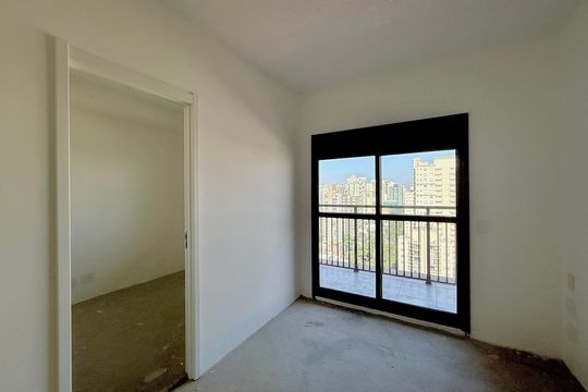 Sala de apartamento à venda com 1 quarto, 33m² em Brooklin, São Paulo