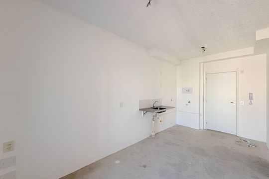Sala de apartamento à venda com 1 quarto, 33m² em Brooklin, São Paulo