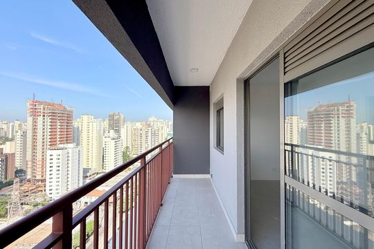 Sacada de kitnet/studio à venda com 1 quarto, 28m² em Brooklin, São Paulo