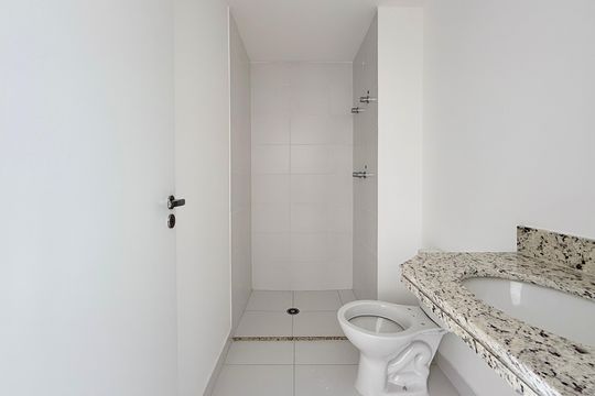 Quarto de apartamento à venda com 1 quarto, 33m² em Brooklin, São Paulo