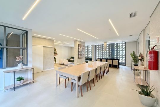 Salão de Festas de apartamento à venda com 1 quarto, 33m² em Brooklin, São Paulo
