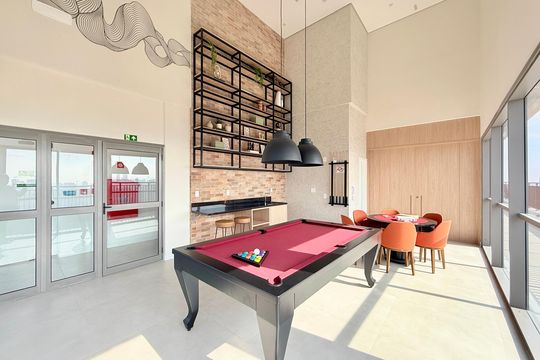 Salão de Jogos  de apartamento à venda com 1 quarto, 33m² em Brooklin, São Paulo