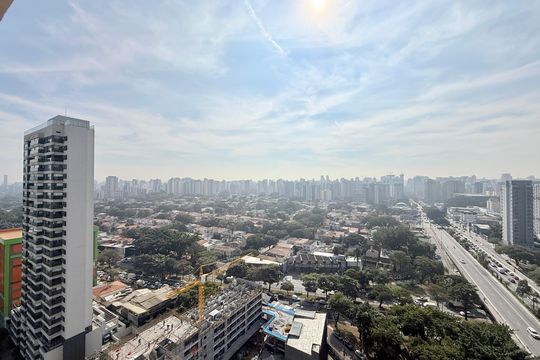 Vista  de apartamento à venda com 1 quarto, 33m² em Brooklin, São Paulo