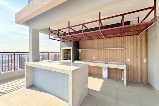 Churrasqueira de apartamento à venda com 1 quarto, 33m² em Brooklin, São Paulo
