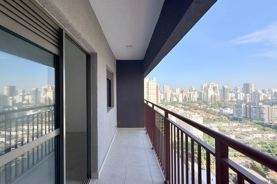 Sacada de kitnet/studio à venda com 1 quarto, 28m² em Brooklin, São Paulo