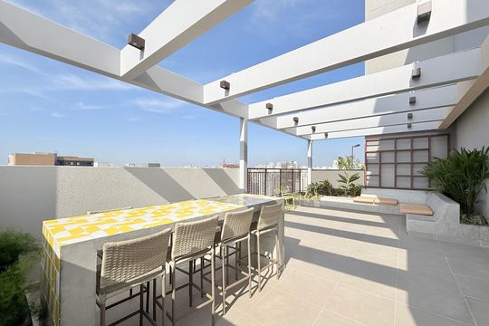 Terraço Salão de Jogos de kitnet/studio à venda com 1 quarto, 28m² em Brooklin, São Paulo