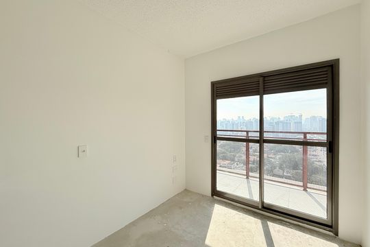 Sala de apartamento à venda com 1 quarto, 33m² em Brooklin, São Paulo