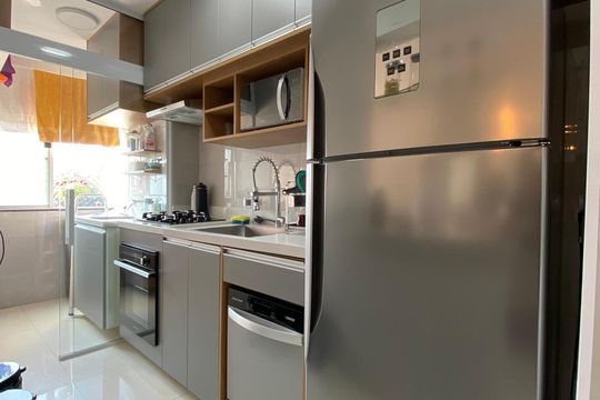 Cozinha de apartamento à venda com 2 quartos, 52m² em Jardim Peri Peri, São Paulo