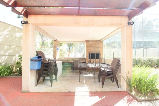 Área comum - Churrasqueira de apartamento à venda com 2 quartos, 56m² em Jardim Henriqueta, Taboão da Serra