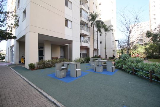 Área comum de apartamento à venda com 2 quartos, 56m² em Jardim Henriqueta, Taboão da Serra